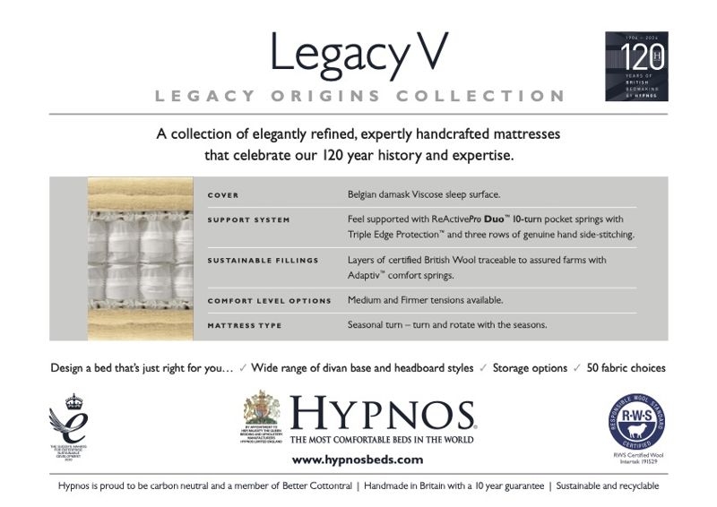 Hypnos Legacy Origins 5 Divan